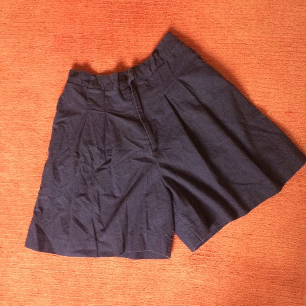 Vintage Blue Cotton Shorts